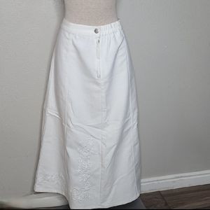 Gw Jeans White Skirt